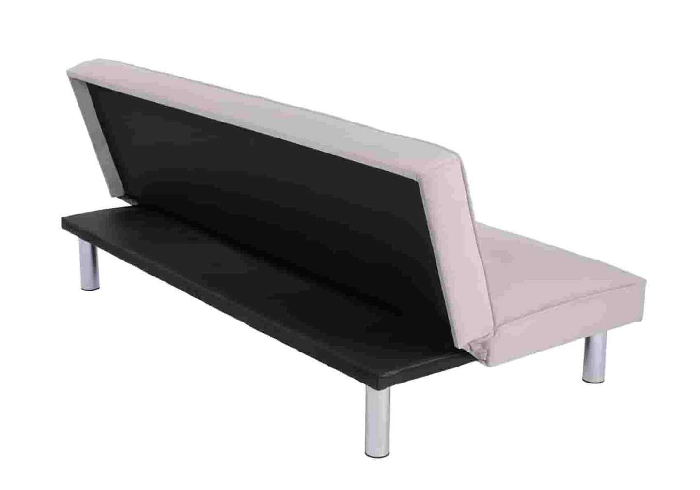 Banc convertible gris chromé – Galerie du Mobilier