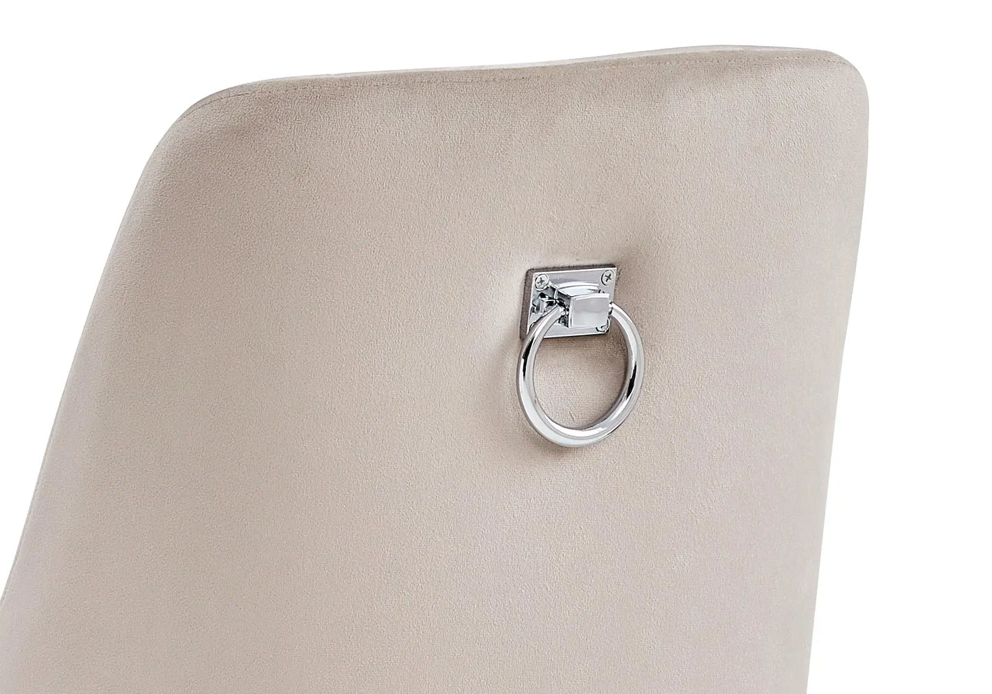 Chaises dorées velours gris BAROKA (lot de 2) Galerie du Mobilier