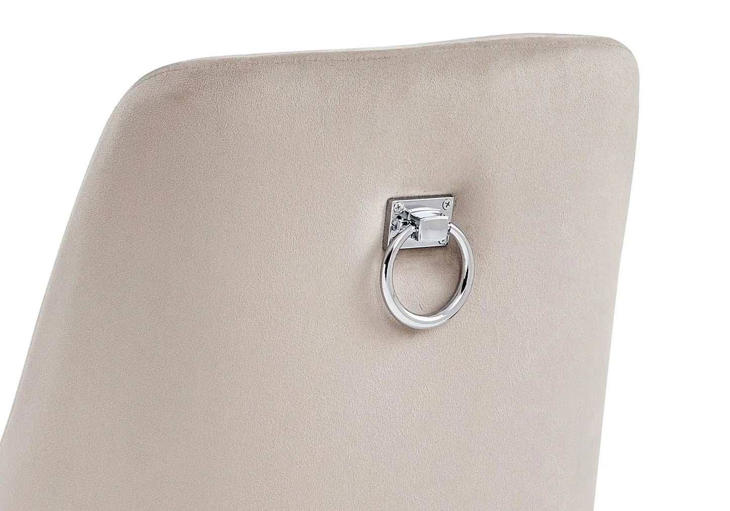 Chaises dorées velours taupe NINA (lot de 2) New Design