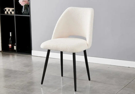 Chaises noires blanc LEONI (lot de 4) New Design