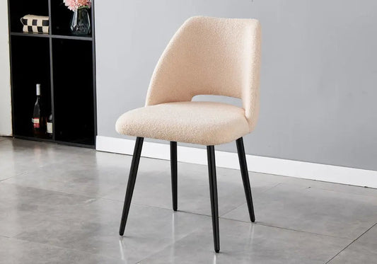 Chaises noires taupes LEONI (lot de 4) New Design