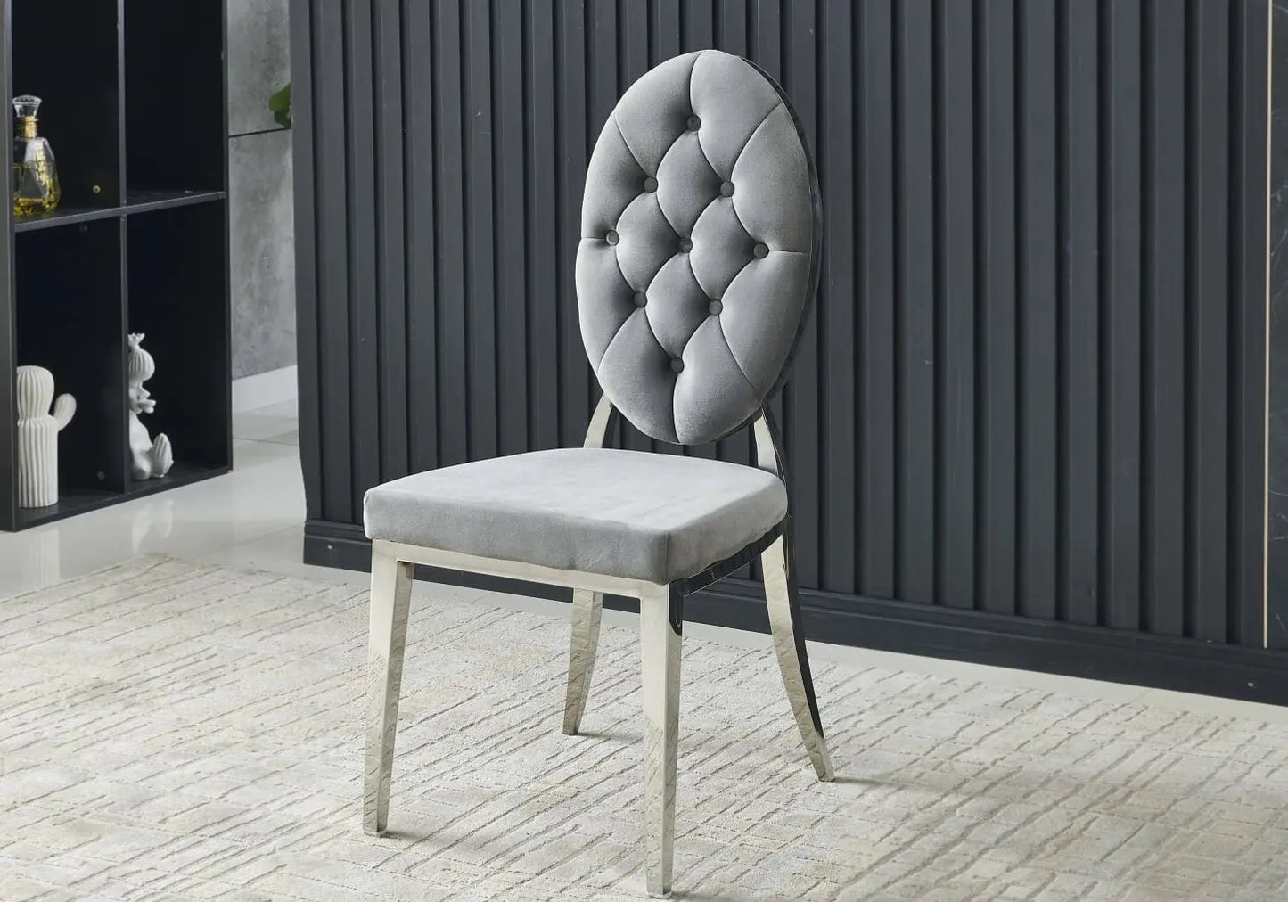 Ensemble table chaise extensible marbre blanc SPIKE Galerie du Mobilier