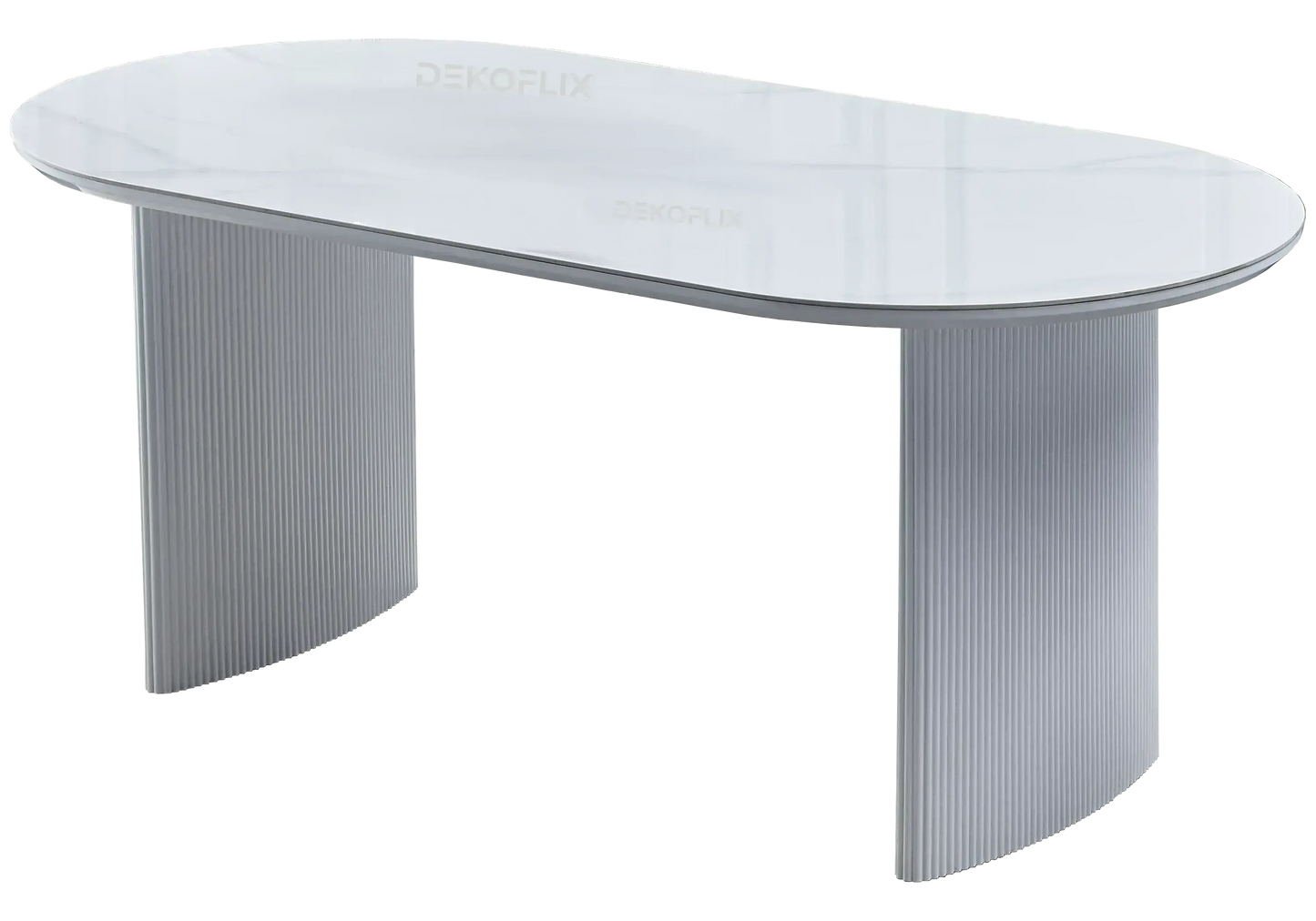 Ensemble table marbre et chaises gris JOSEPHINE Galerie du Mobilier