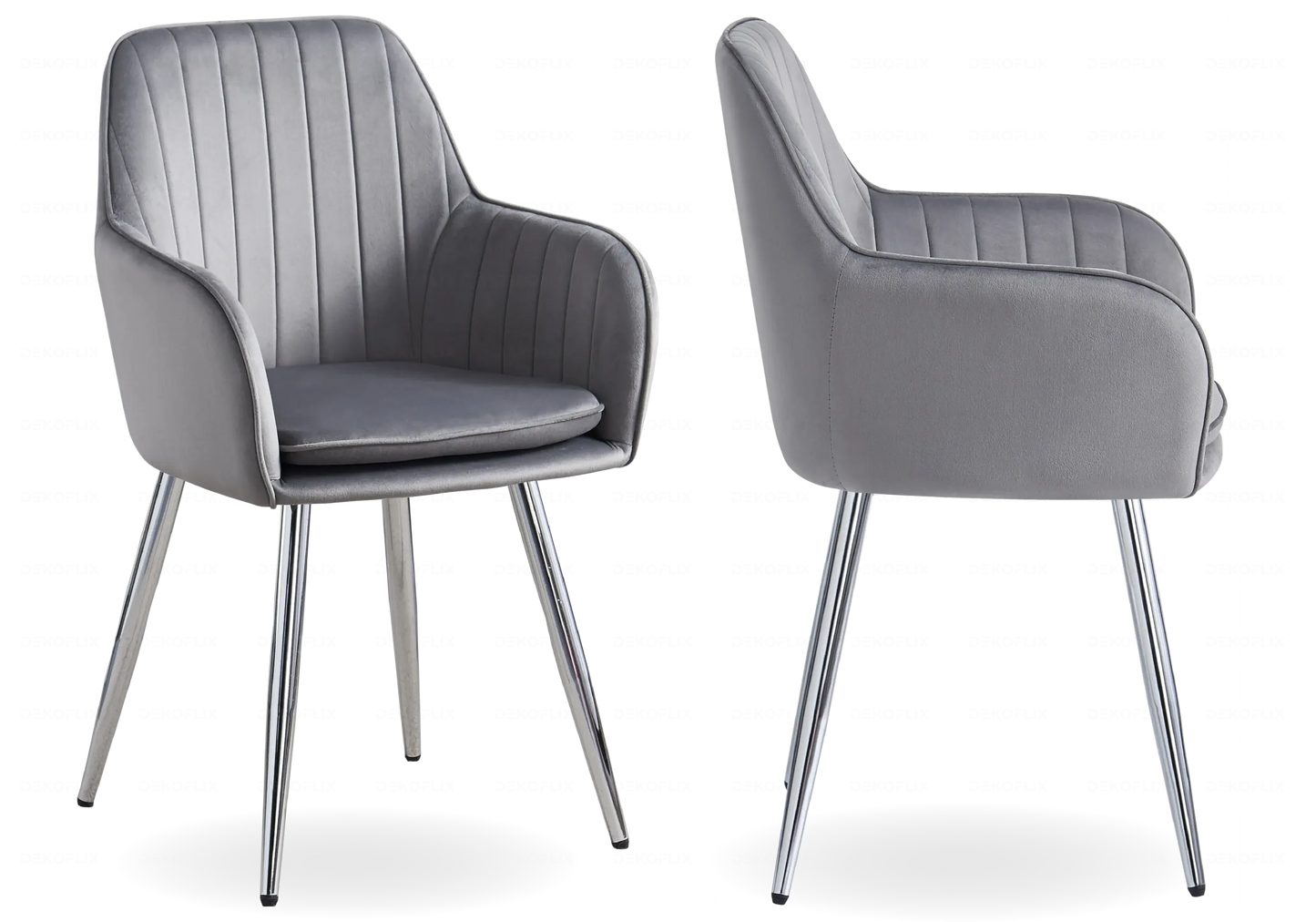 Ensemble table marbre noir et chaises anthracite TROPHEE Galerie du Mobilier
