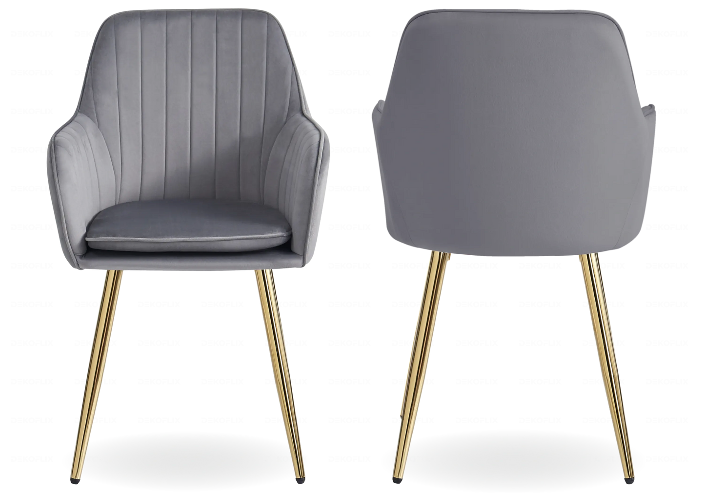 Ensemble table marbre noir et chaises anthracite doré TROPHEE Galerie du Mobilier