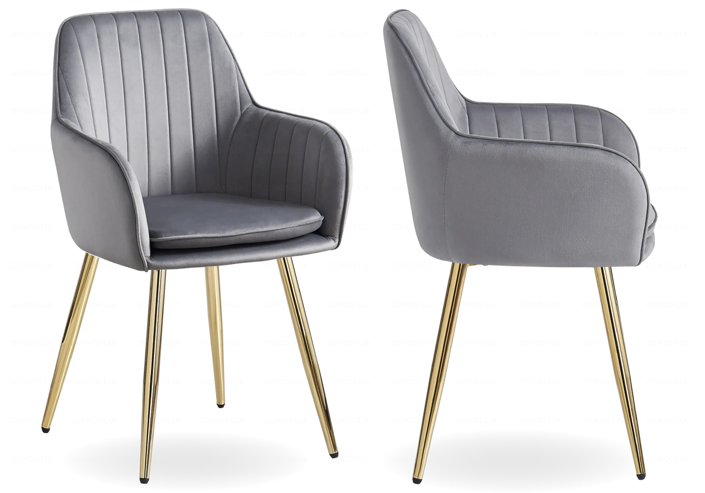 Ensemble table marbre noir et chaises anthracite doré TROPHEE Galerie du Mobilier