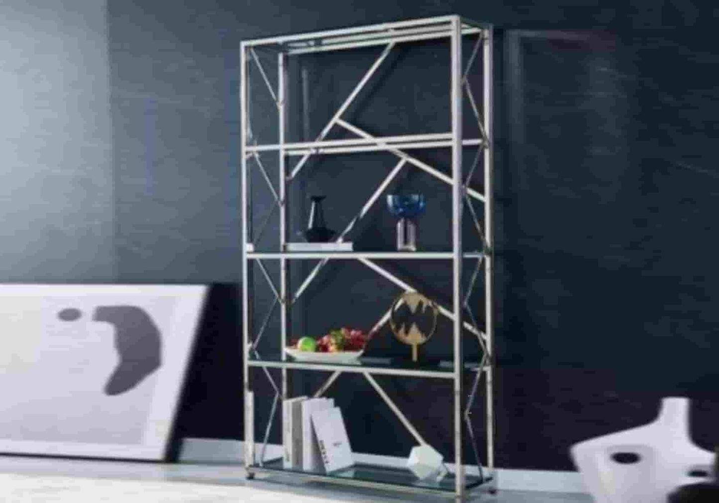 Étagère bibliothèque design en verre ILÉA – Galerie du Mobilier - Vue 1