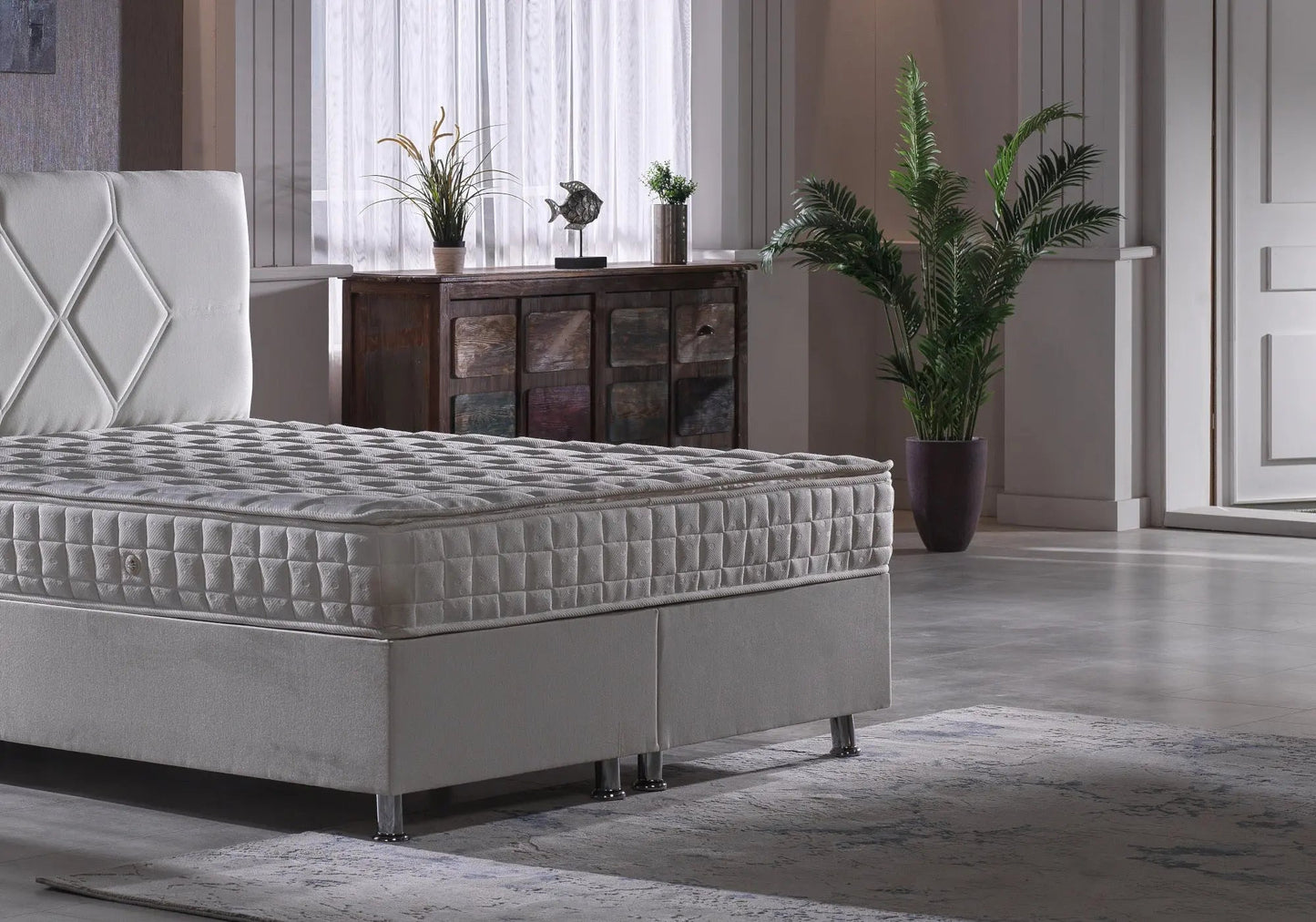 Matelas Blanc HILTON Slims Mobilya