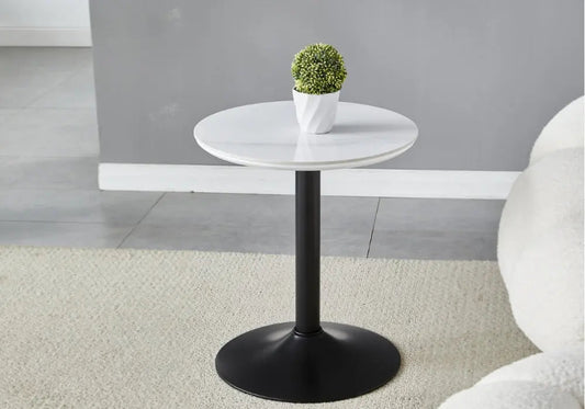 Petite table noire céramique marbre gris GOYA Galerie du Mobilier