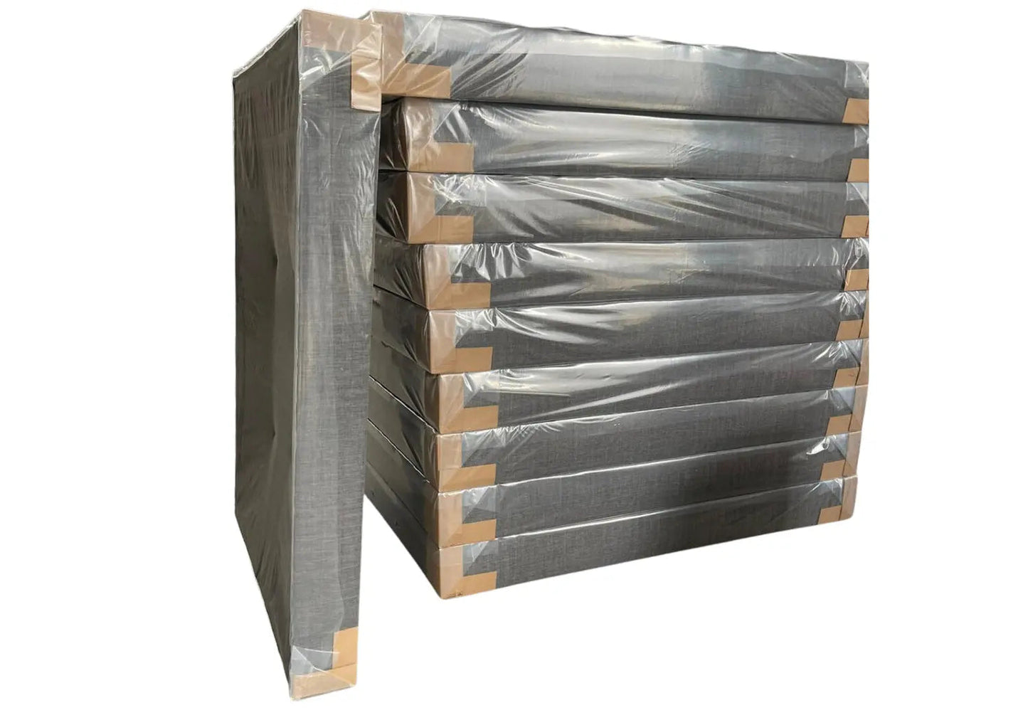 Sommier tapissé gris design 20 cm – Galerie du Mobilier
