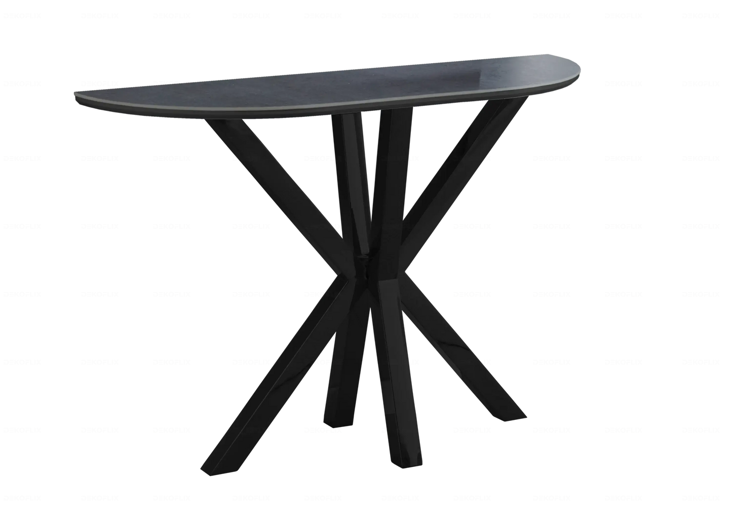 Table Céramique Noire et Chaises Taupe Noirs – OPHELIA Galerie du Mobilier