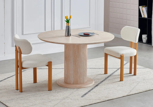 Table à manger ronde chene LEA Galerie du Mobilier