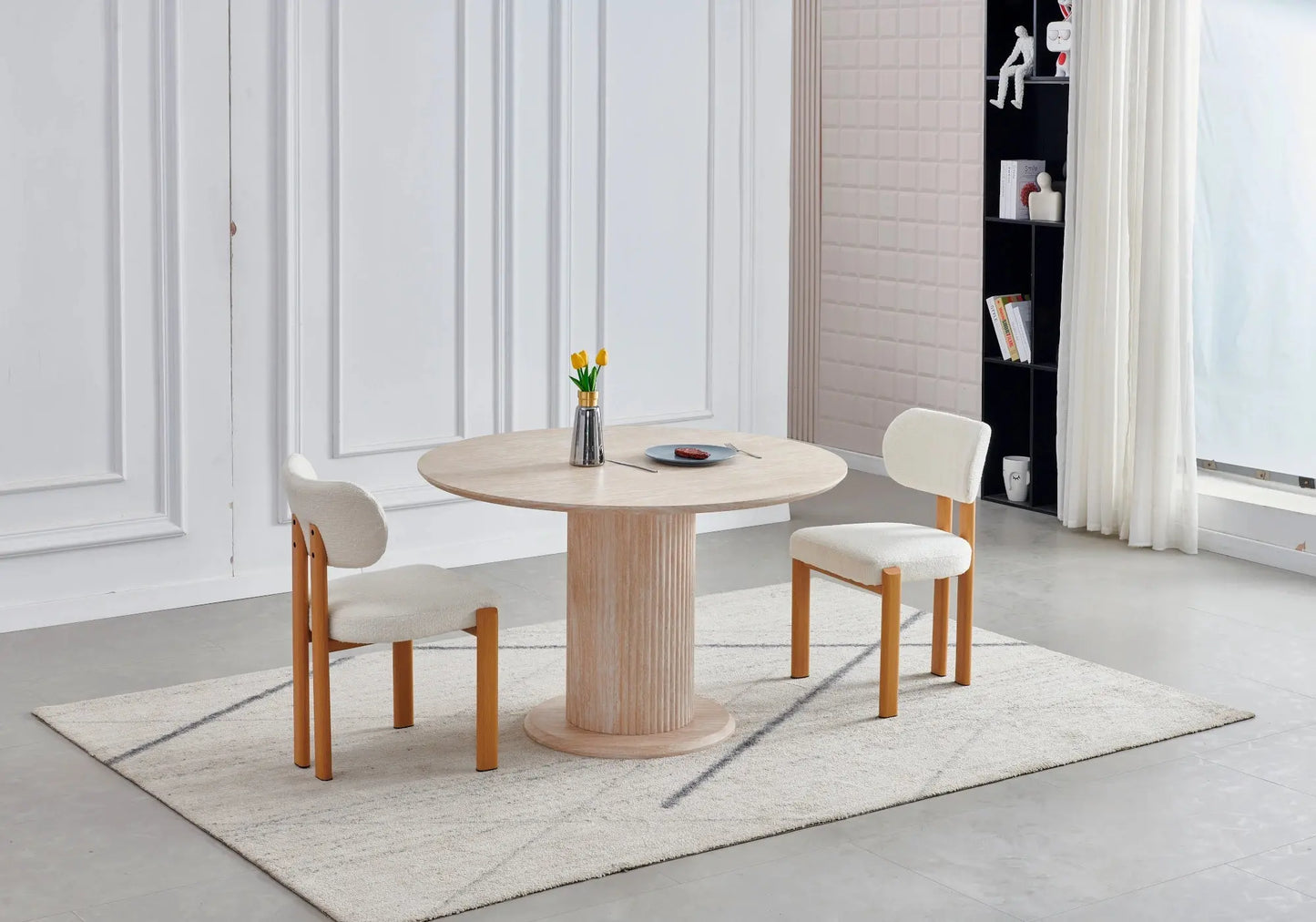 Table à manger ronde chene LEA Galerie du Mobilier