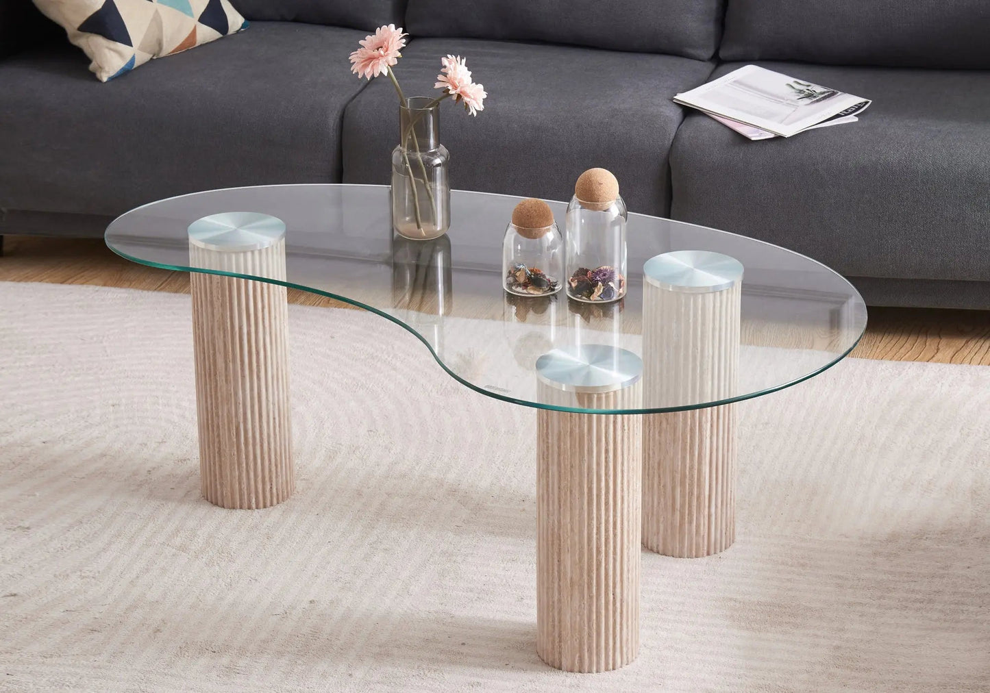 Table basse design en verre – Galerie du Mobilier - Vue 1