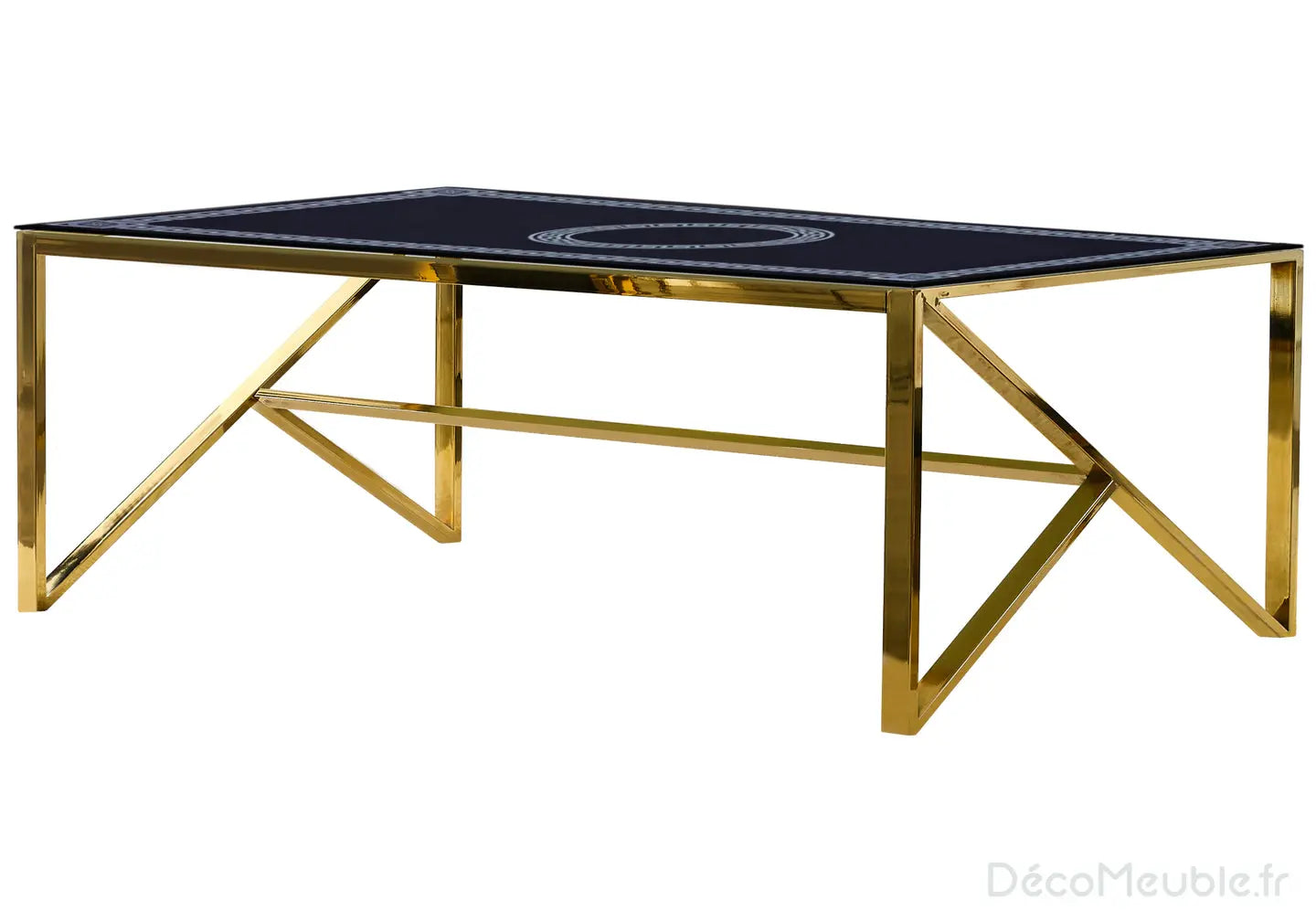 Table basse dorée versace NIHAL Galerie du Mobilier