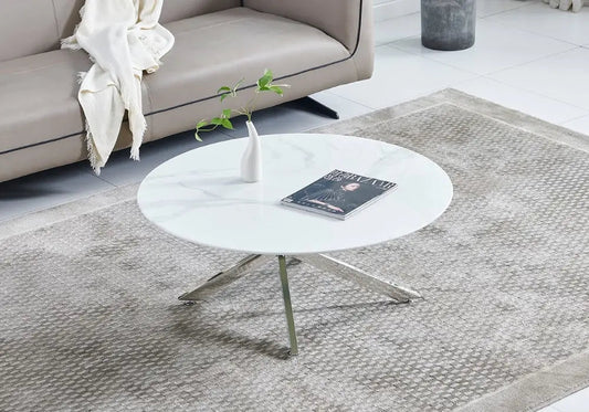 Table basse marbre noir OLIVIA Galerie du Mobilier