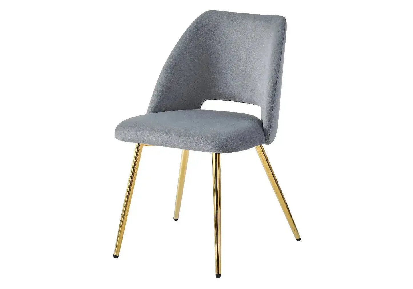 Table marbre et chaises dorées gris JOSEPHINE Galerie du Mobilier