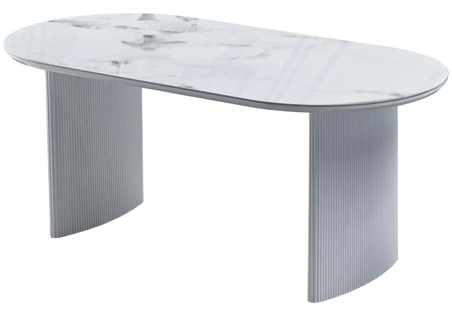 Table marbre et chaises noires gris JOSEPHINE - Galerie du Mobilier
