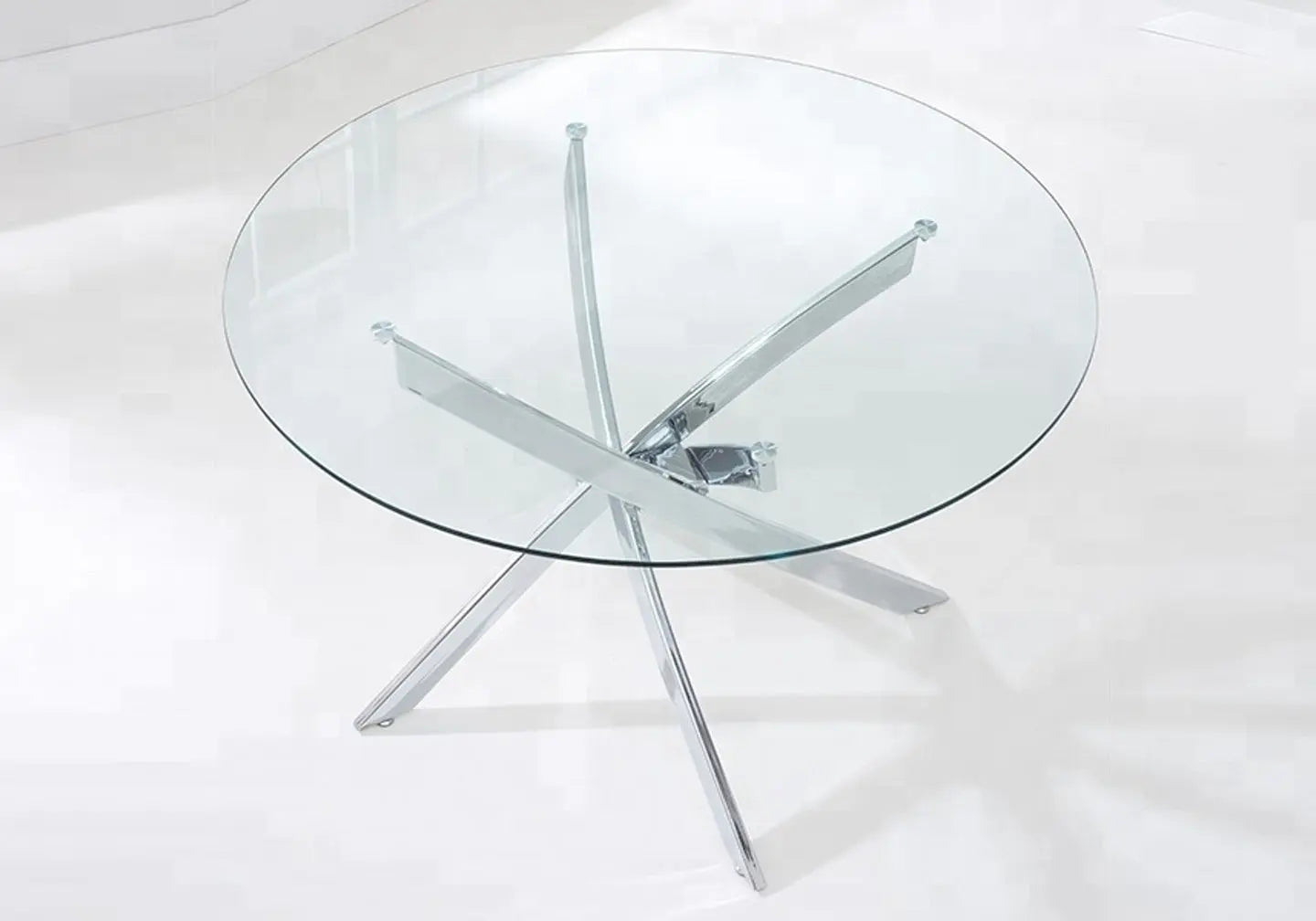Table ronde 6 chaises chromes OLIVIA New OLIVIA