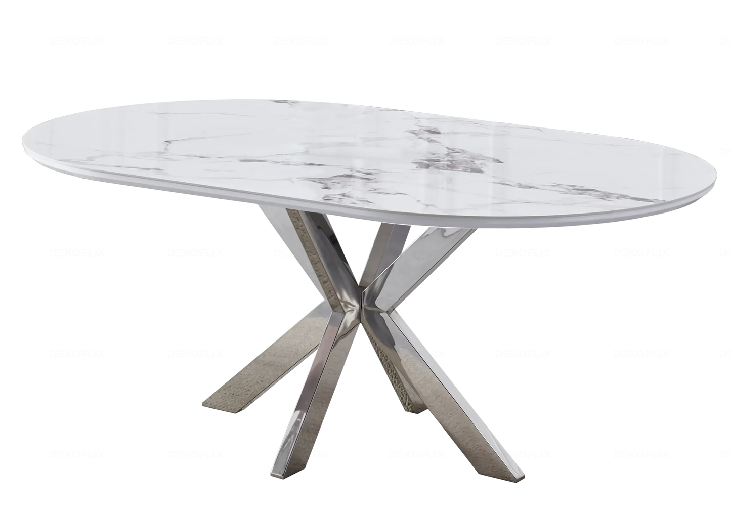 Chaises Velours Noir Pieds Argentés NORA – Lot de 4 - DEKOFLIX