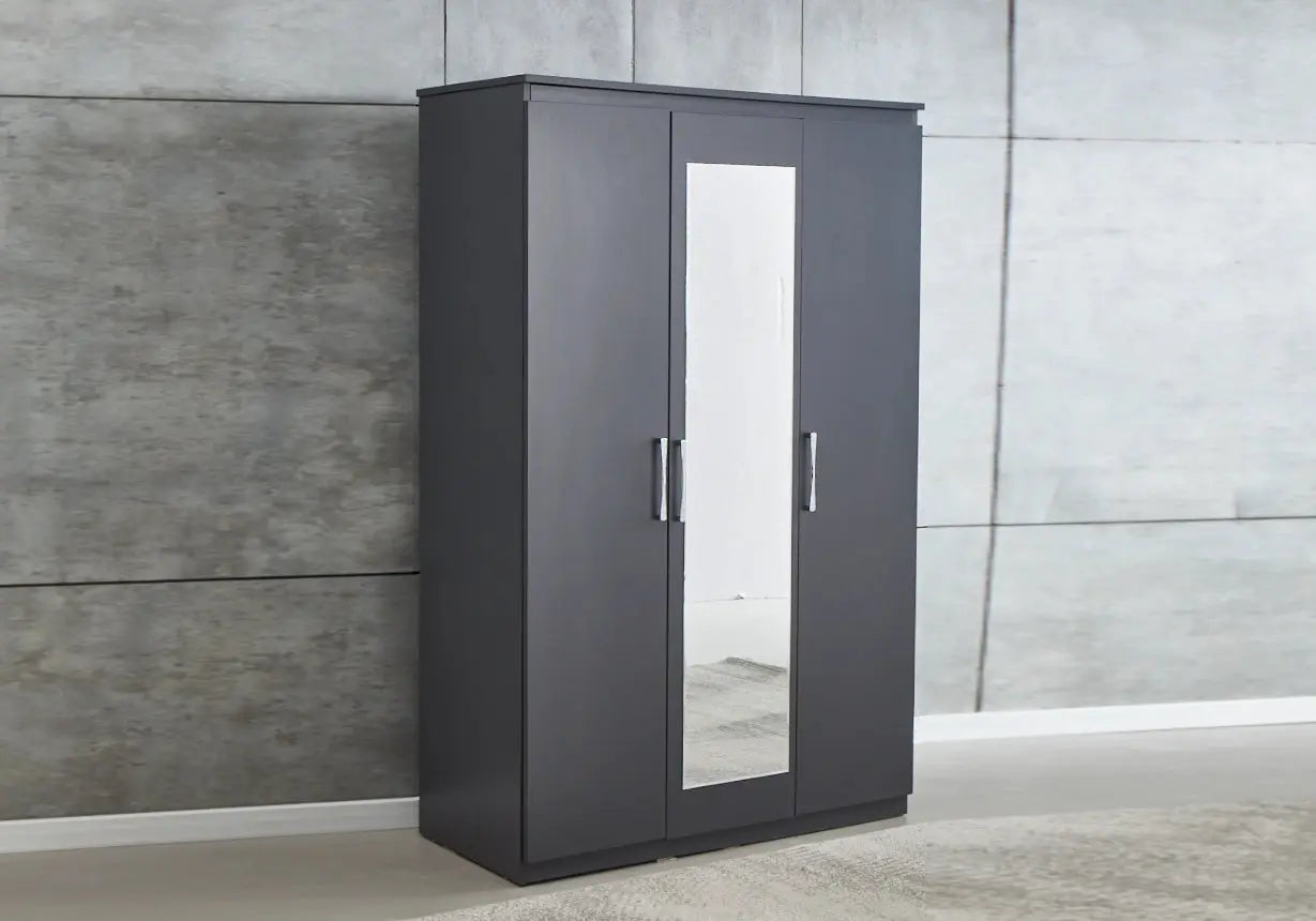 Armoire 3 portes gris – Galerie du Mobilier - Vue 1