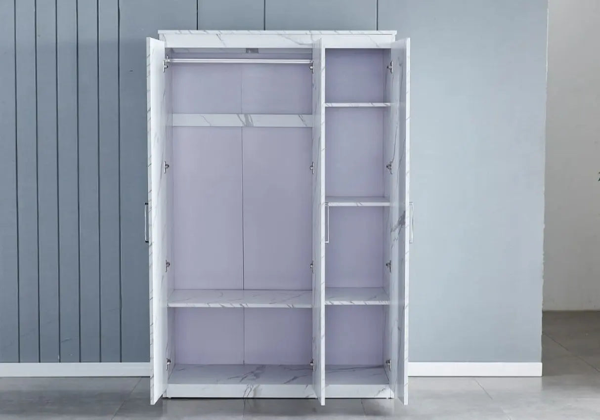 Armoire 3 portes gris – Galerie du Mobilier