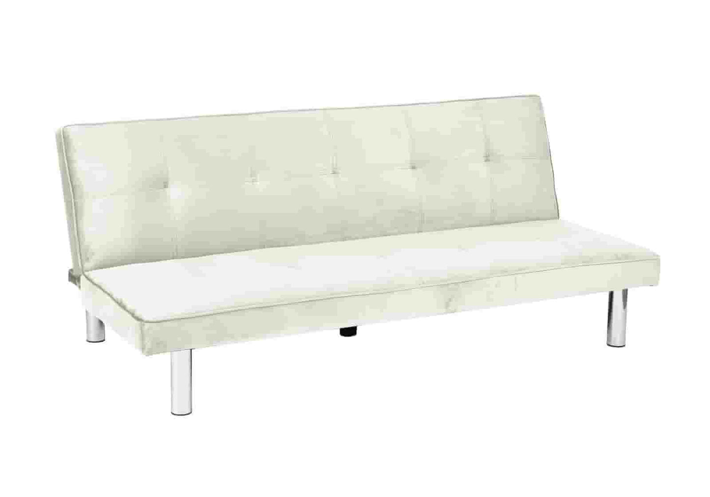 Banc convertible écru chromé – Galerie du Mobilier - Vue 1