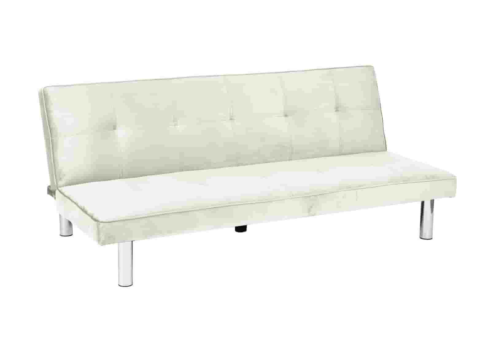 Banc convertible écru chromé – Galerie du Mobilier - Vue 1