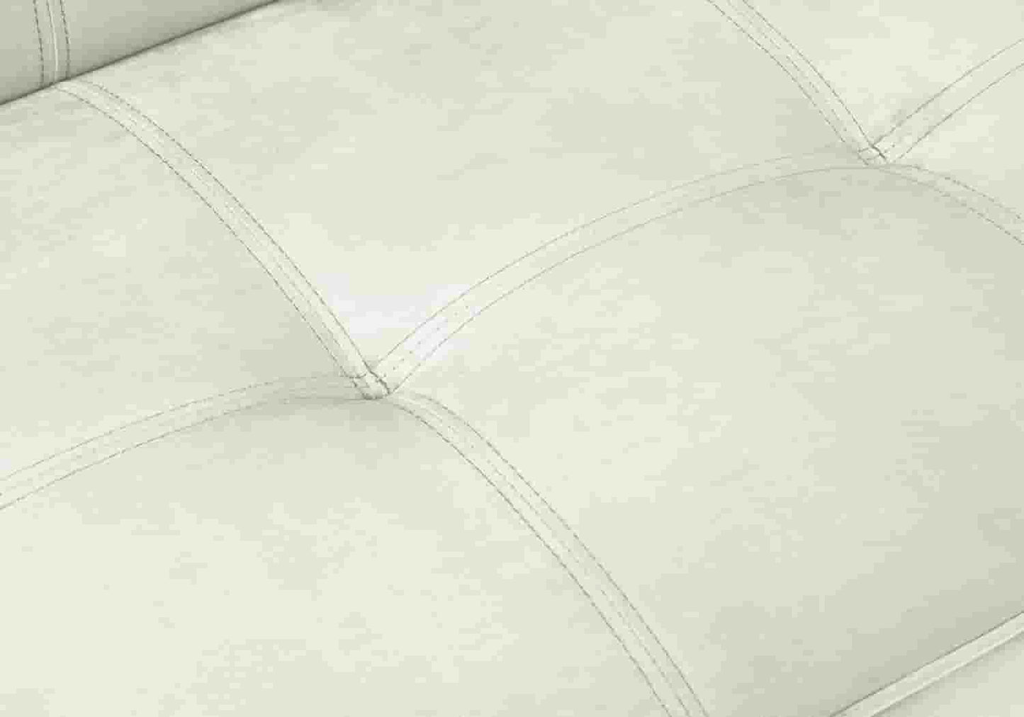 Banc convertible écru chromé – Galerie du Mobilier