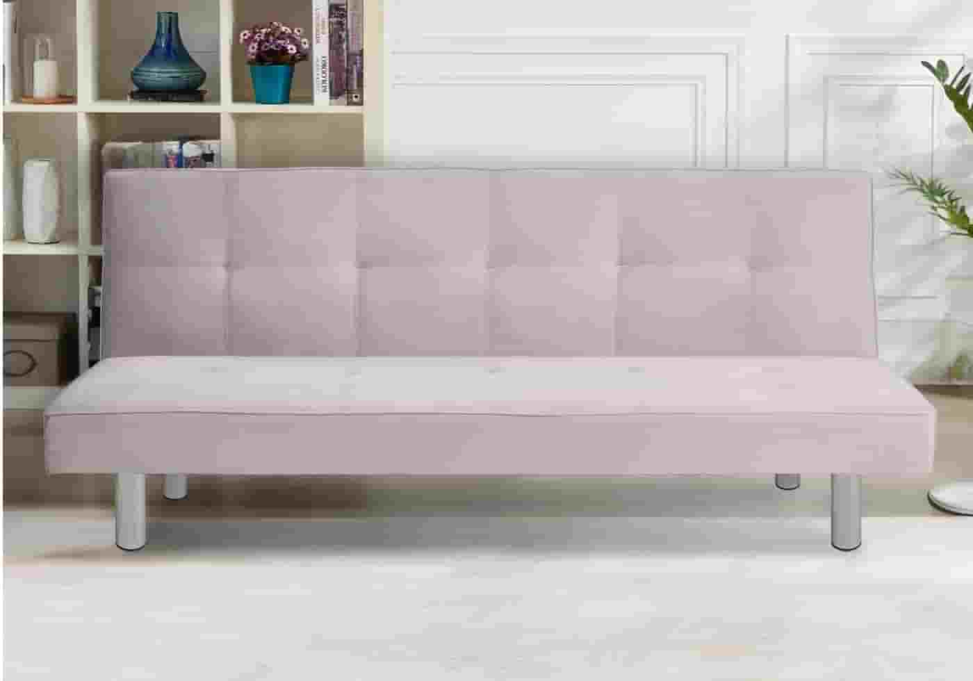 Banc convertible gris chromé – Galerie du Mobilier
