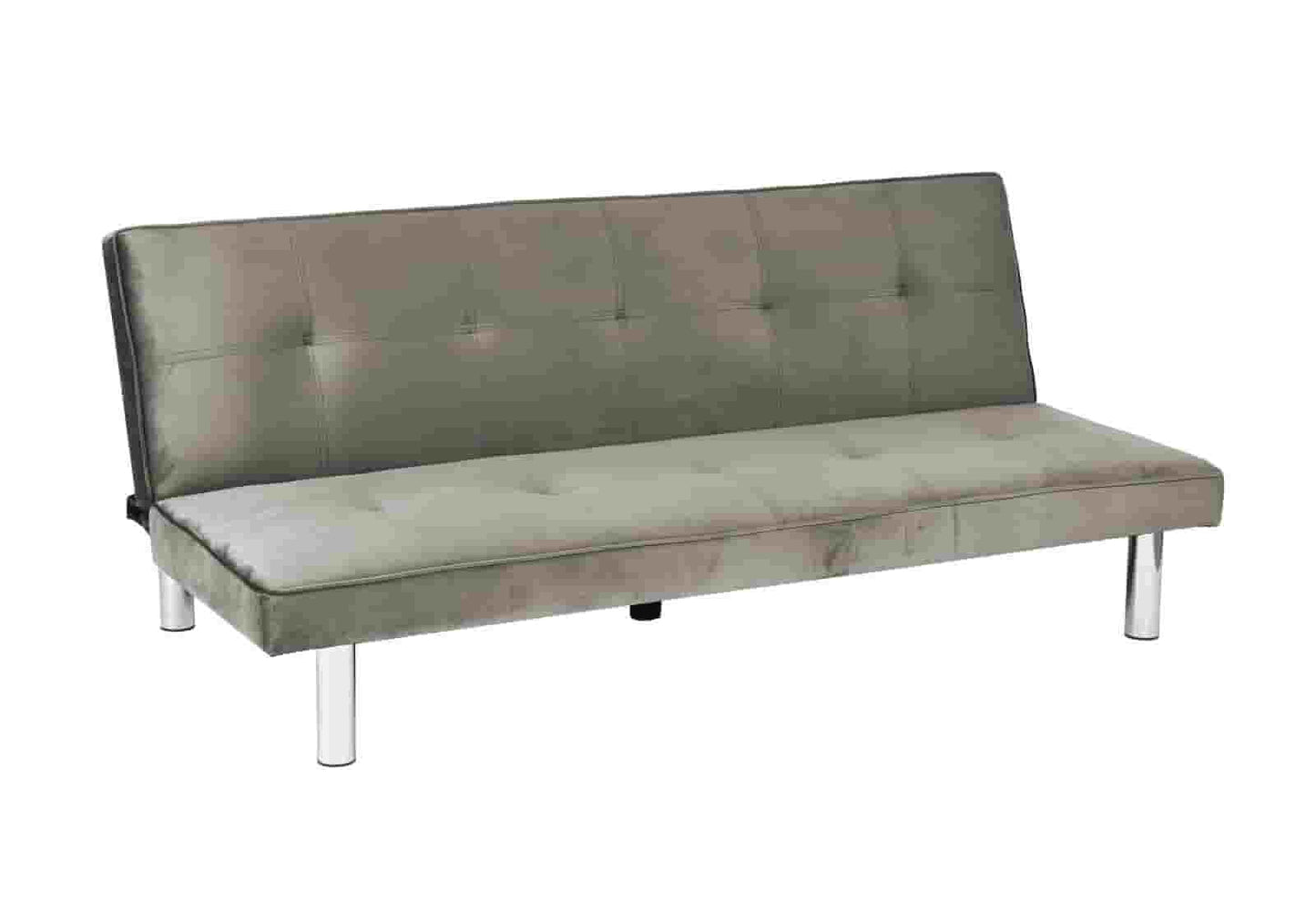 Banc convertible taupe chromé – Galerie du Mobilier - Vue 1