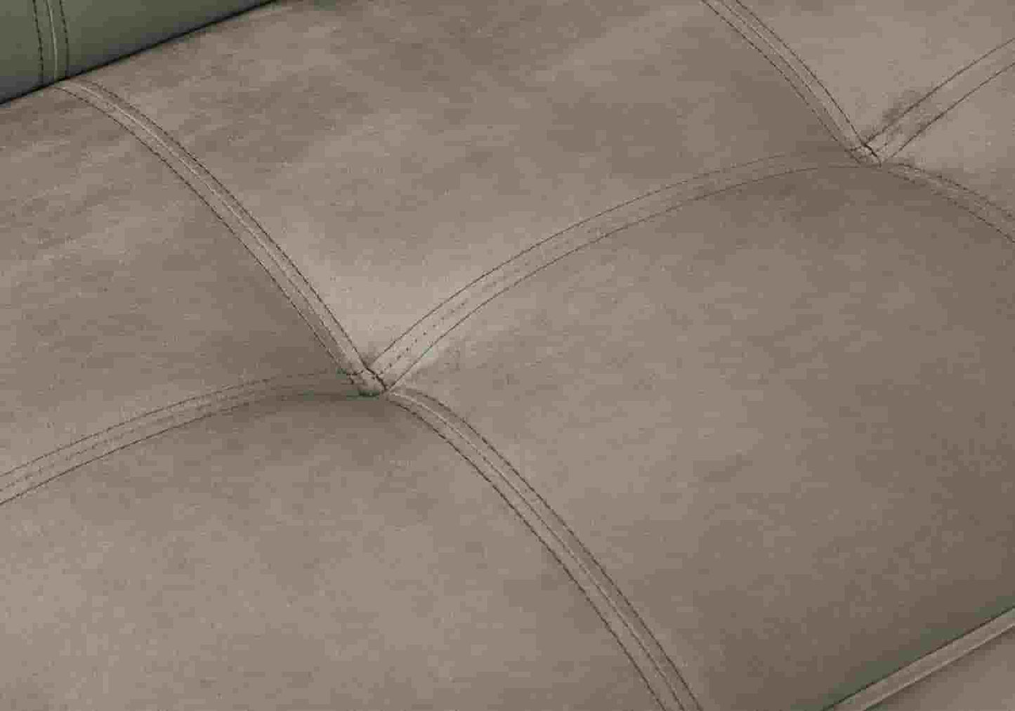 Banc convertible taupe chromé – Galerie du Mobilier
