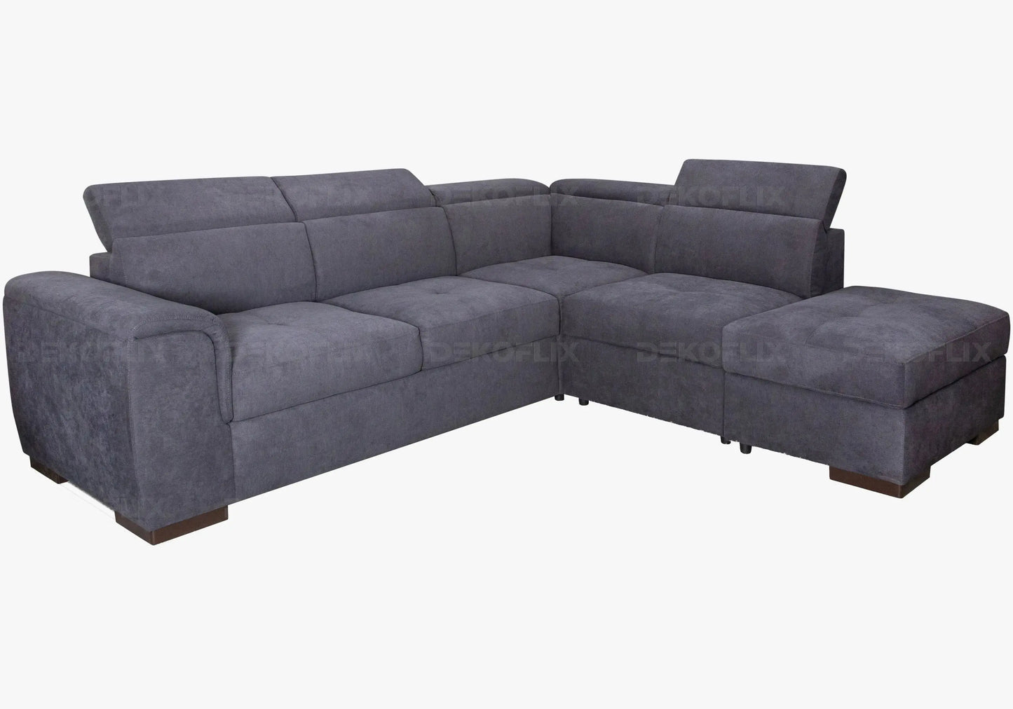 Canapé angle convertible anthracite – Galerie du Mobilier - Vue 1