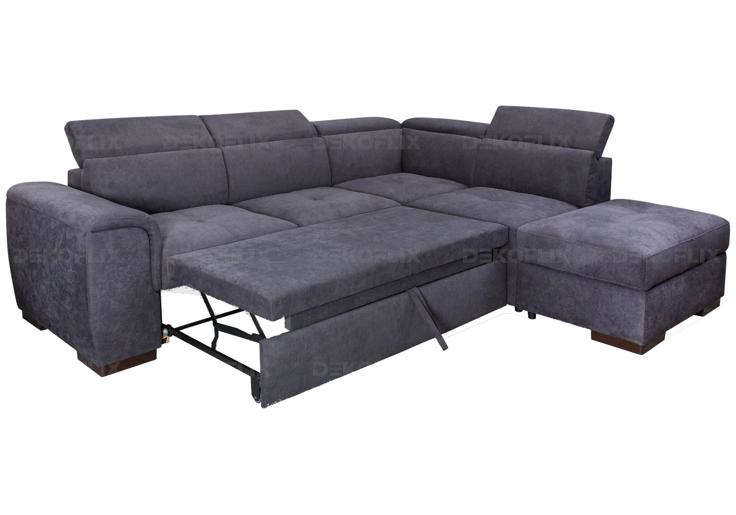 Canapé angle convertible anthracite – Galerie du Mobilier