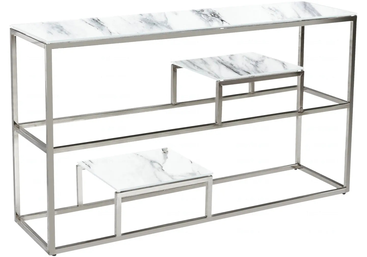 Console design marbre blanc – Galerie du Mobilier - Vue 1