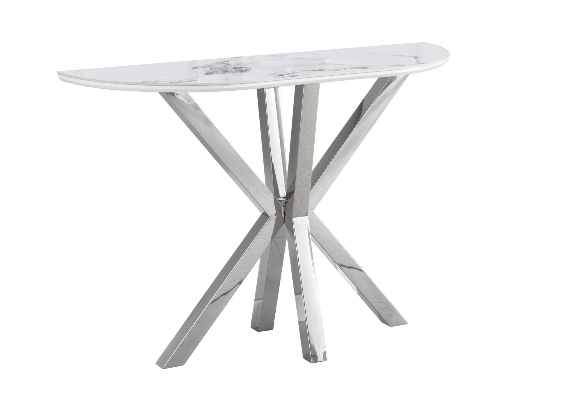 Chaises Velours Noir Pieds Argentés NORA – Lot de 4 - DEKOFLIX