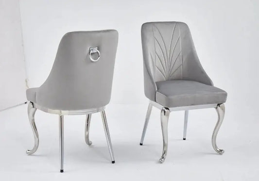 Ensemble table chaise céramique marbre blanc SOFİE Galerie du Mobilier