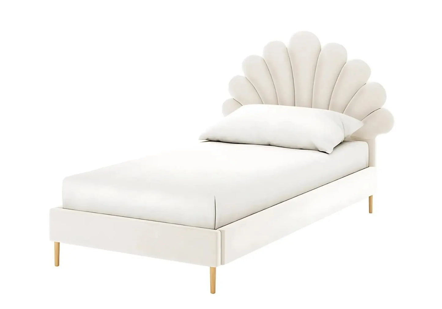 Lit enfant coquillage écru – Galerie du Mobilier