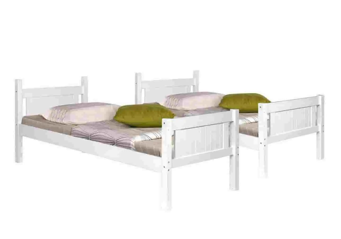 Lit superposé bois gris – Galerie du Mobilier