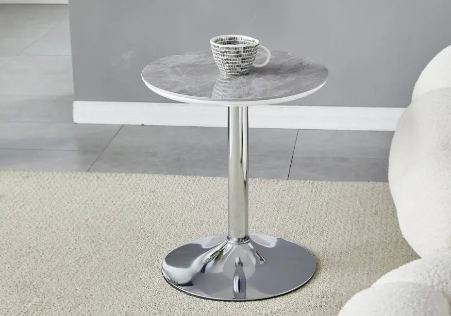 Petite table céramique marbre blanc GOYA Galerie du Mobilier