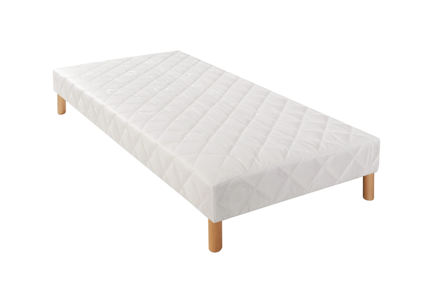 Sommier 2 places tapissier pieds bois – Galerie du Mobilier