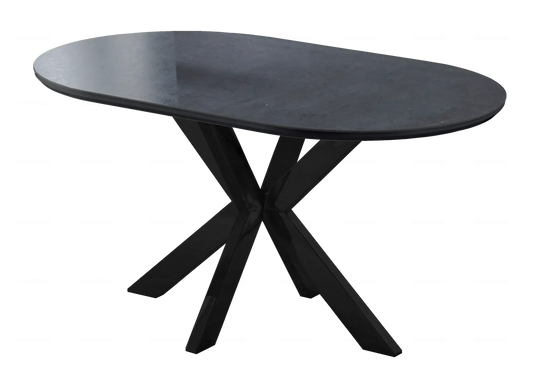 Table Céramique Noire et Chaises Taupe Noirs – STEPHANY Galerie du Mobilier