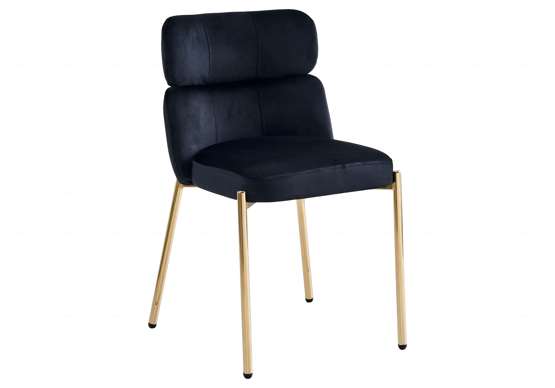 Table Marbre Blanc et Chaises Noires Dorés – OPHELIA Galerie du Mobilier