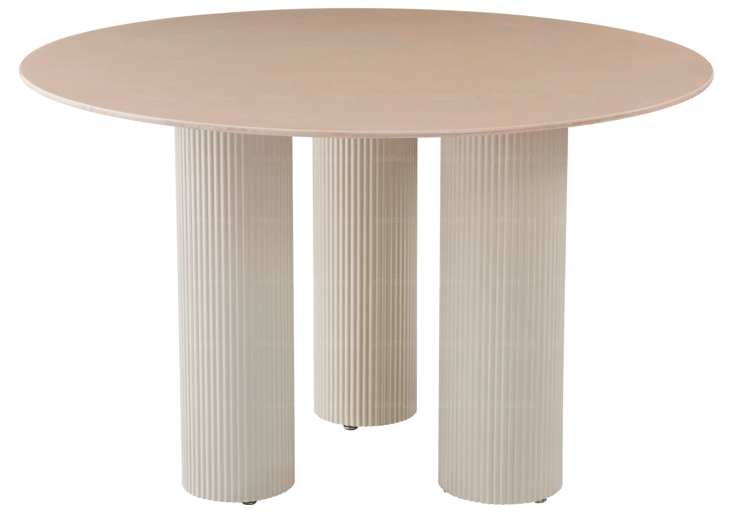 Table à manger céramique beige brillant – Galerie du Mobilier