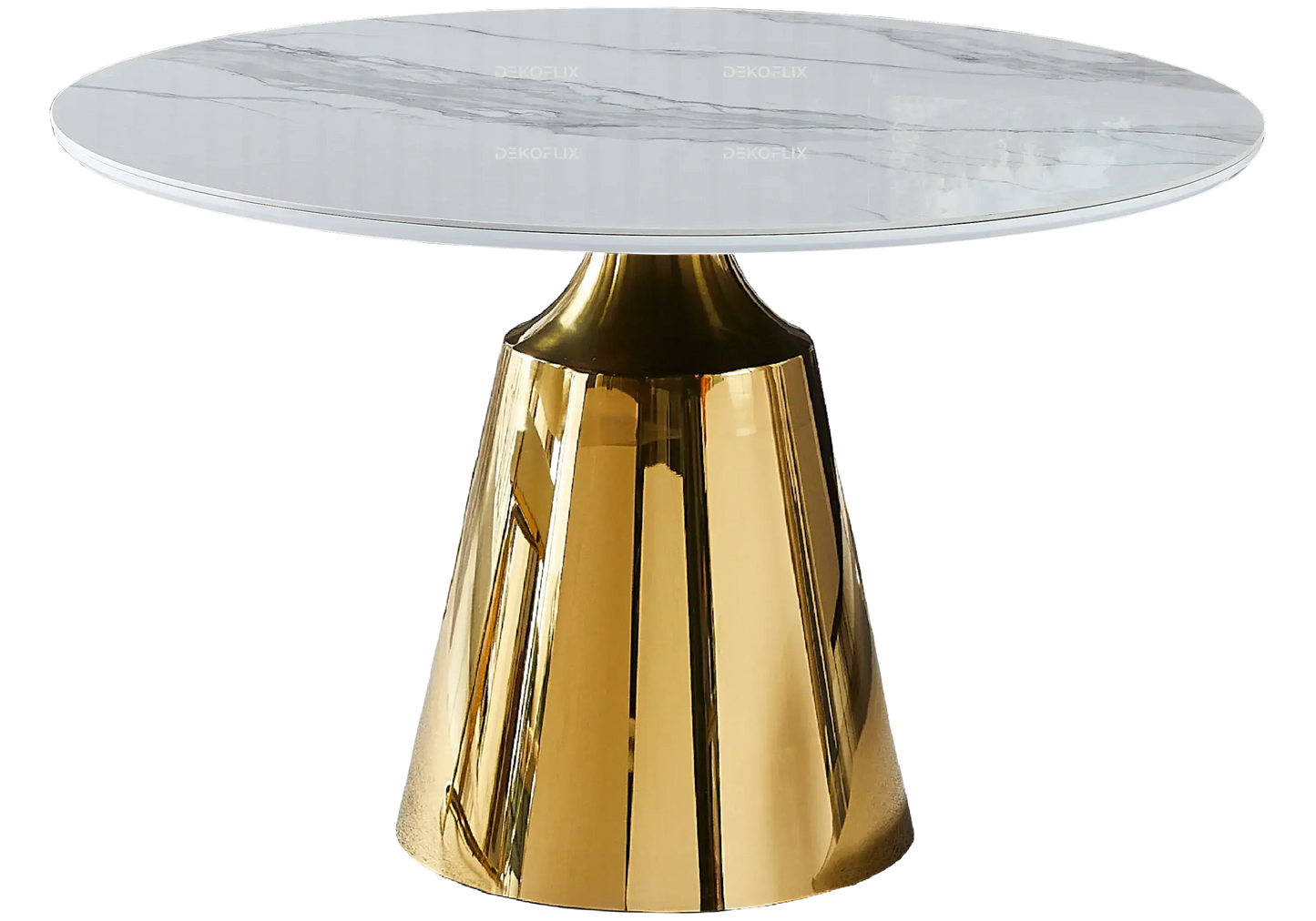 Table à manger céramique marbre blanc CHLOE Galerie du Mobilier