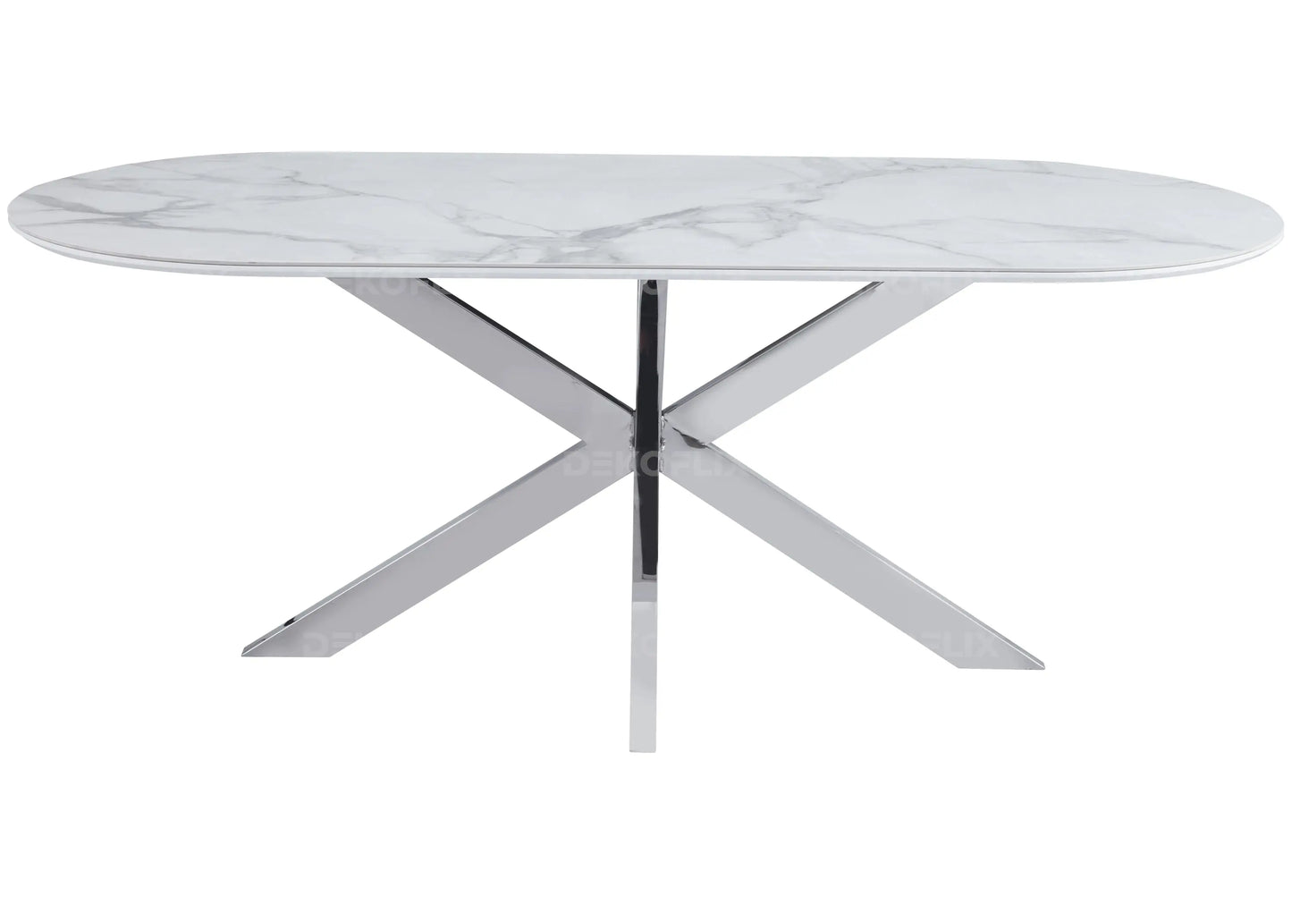 Table à manger dorée céramique marbre blanc – Galerie du Mobilier