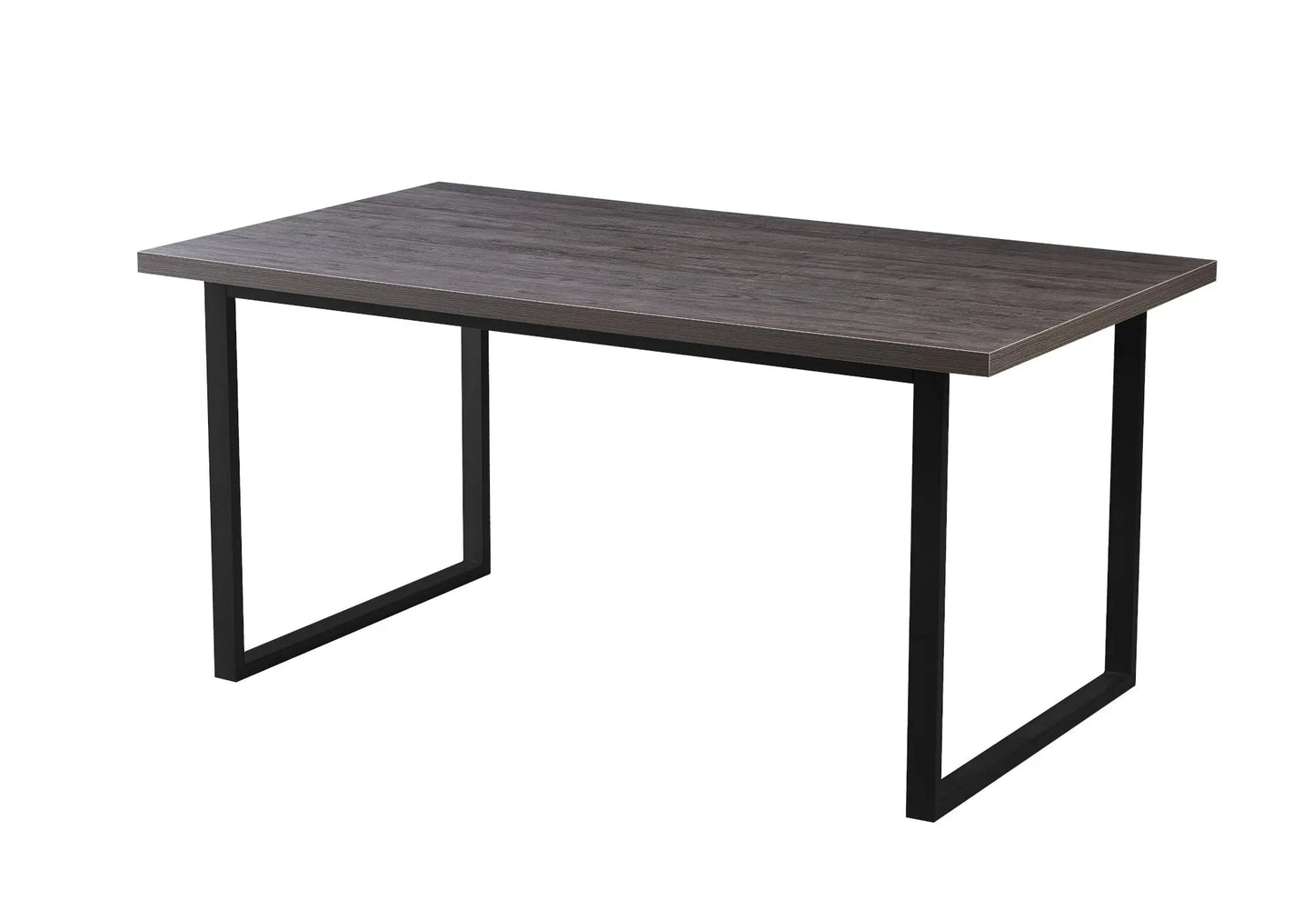 Table à manger noir bois gris – Galerie du Mobilier - Vue 1