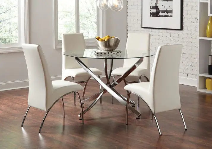 Table à manger transparent OLIVIA Galerie du Mobilier