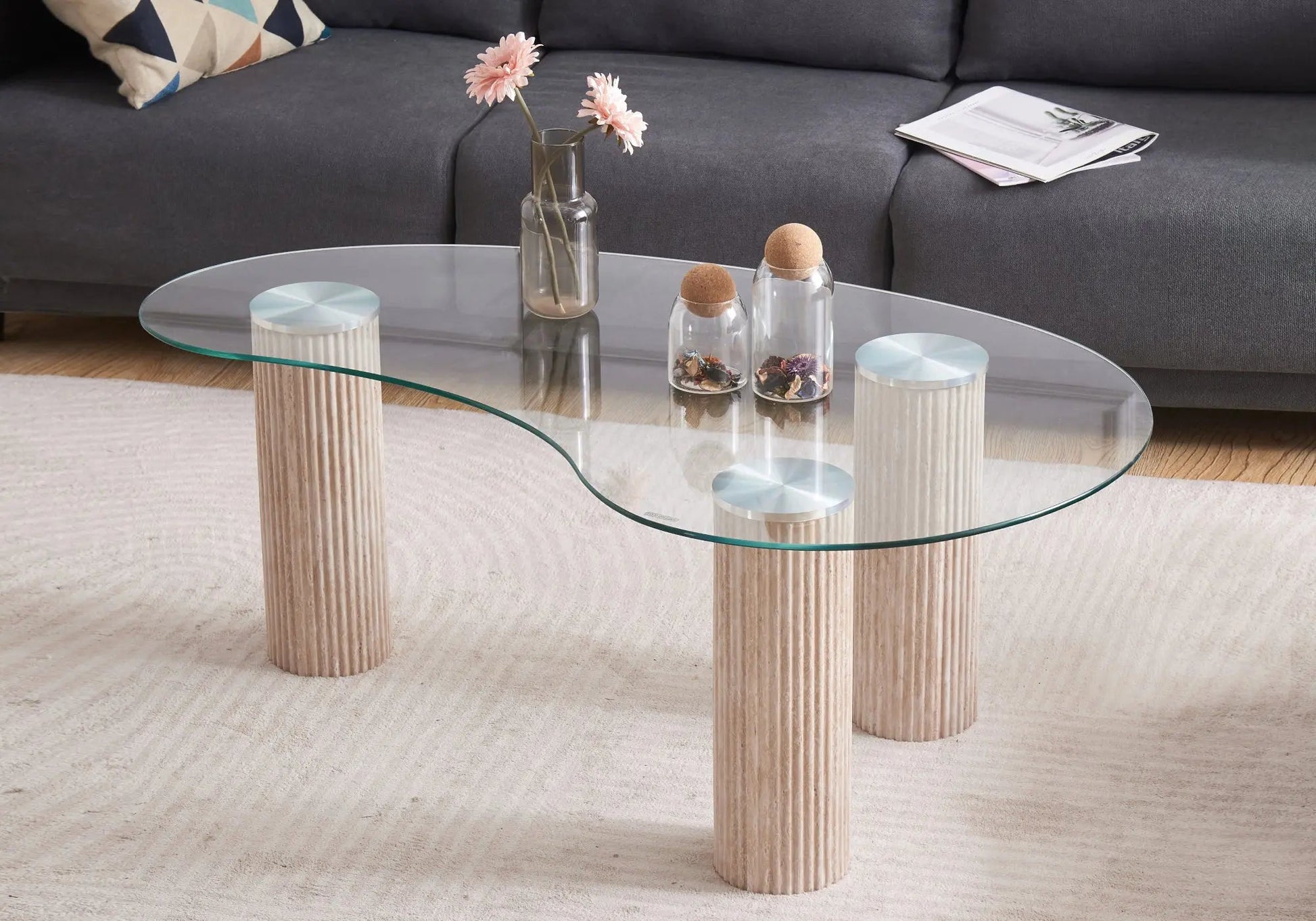 Table basse design en verre – Galerie du Mobilier - Vue 1