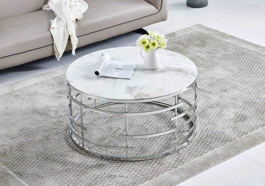 Table basse marbre noir ISSA Galerie du Mobilier